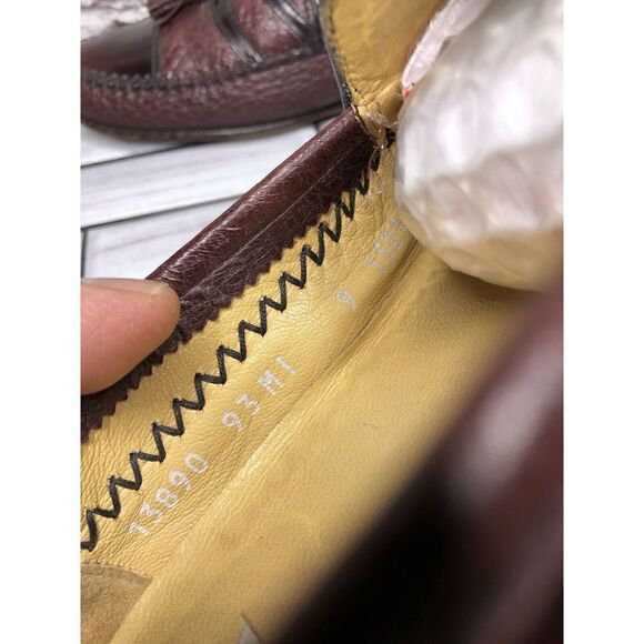 Moreschi Burgundy Leather Cap Toe Tassel Loafers Dress Shoes Men’s Sz 9M US/42EU main image 6